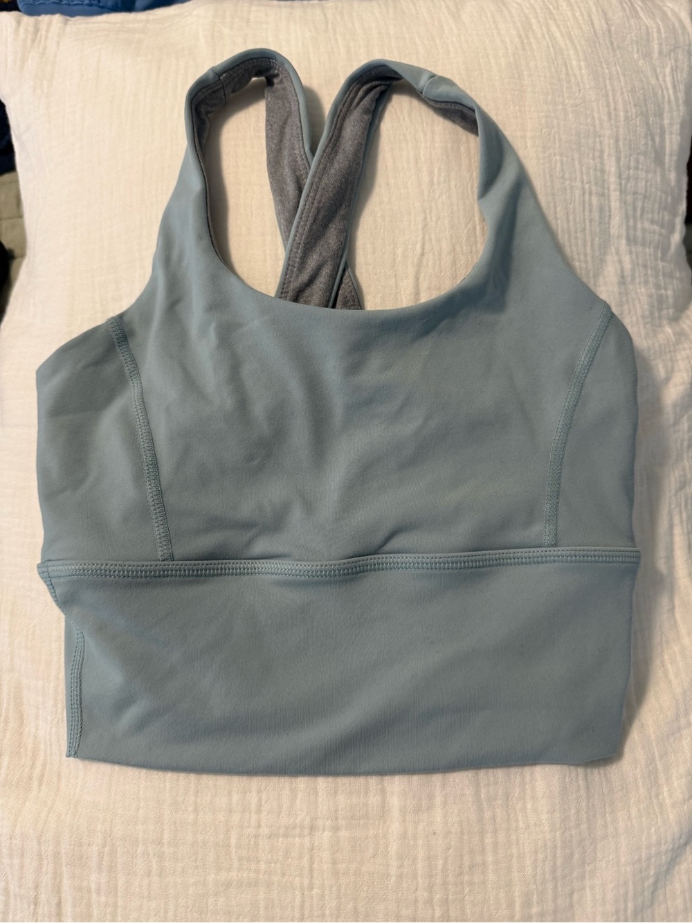 Born Primitive Soft Blue Racerback Sports Bra